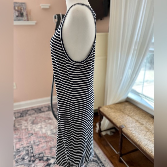 Jcrew navy/white stripe dress - Picture 2 of 4